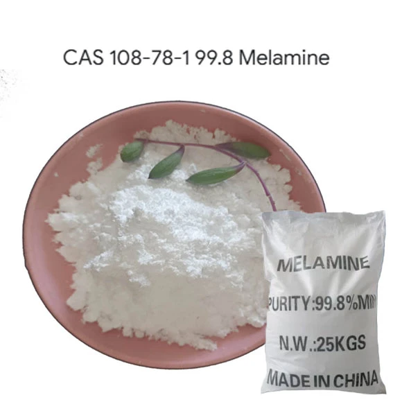Bahan Baku Kimia Bubuk Melamin CAS No 108-78-1